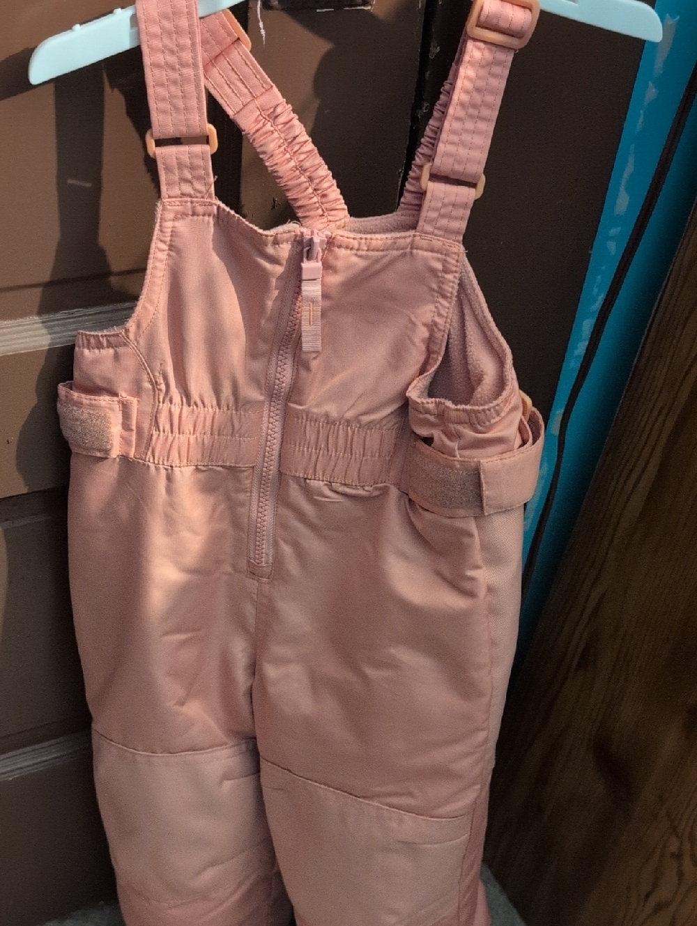 WCat & Jack Dusty Pink Kids Snow Overalls 2T